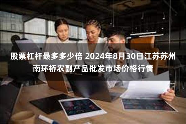 股票杠杆最多多少倍 2024年8月30日江苏苏州南环桥农副产品批发市场价格行情