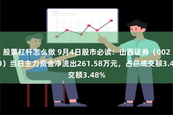 股票杠杆怎么做 9月4日股市必读：山西证券（002500）当日主力资金净流出261.58万元，占总成交额3.48%