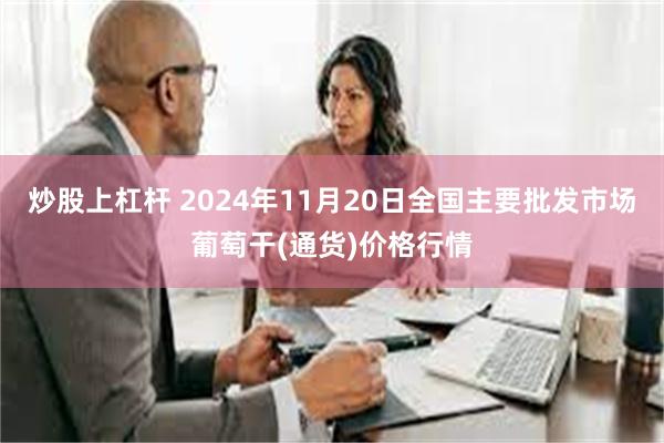 炒股上杠杆 2024年11月20日全国主要批发市场葡萄干(通货)价格行情