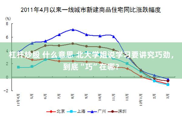 杠杆炒股 什么意思 北大学姐说学习要讲究巧劲，到底“巧”在哪？